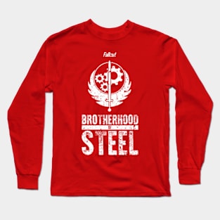 FALLOUT: BROTHERHOOD OF STEEL (GRUNGE STYLE) Long Sleeve T-Shirt